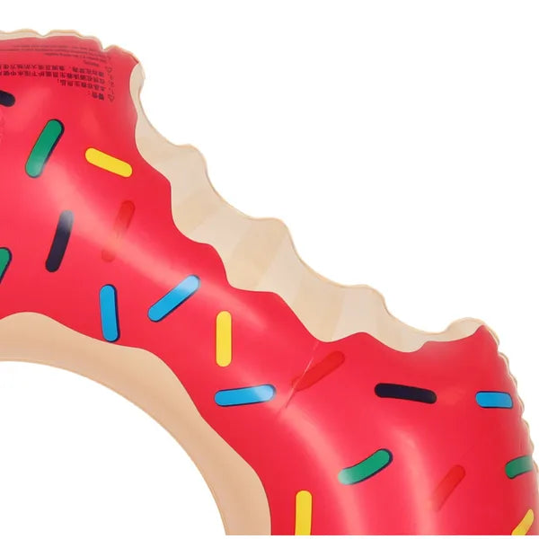 Felfújható rózsaszín donut úszógumi, 50 cm, 3–6 év, max 20 kg