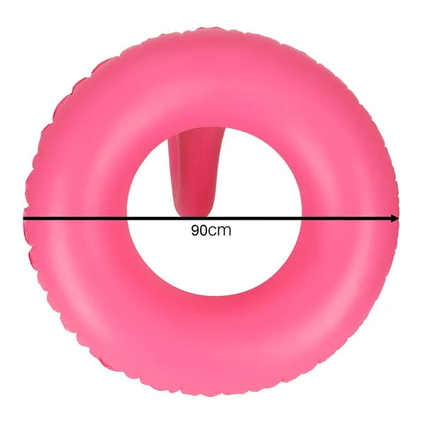 Felfújható flamingó úszógumi, 90 cm, PVC, 70 kg teherbírás
