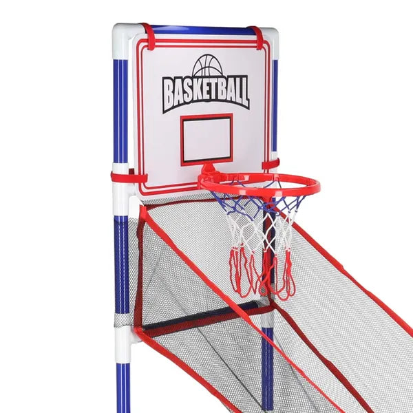 Hordozható gyerek kosárlabda állvány 140 cm, 2 labda + pumpa