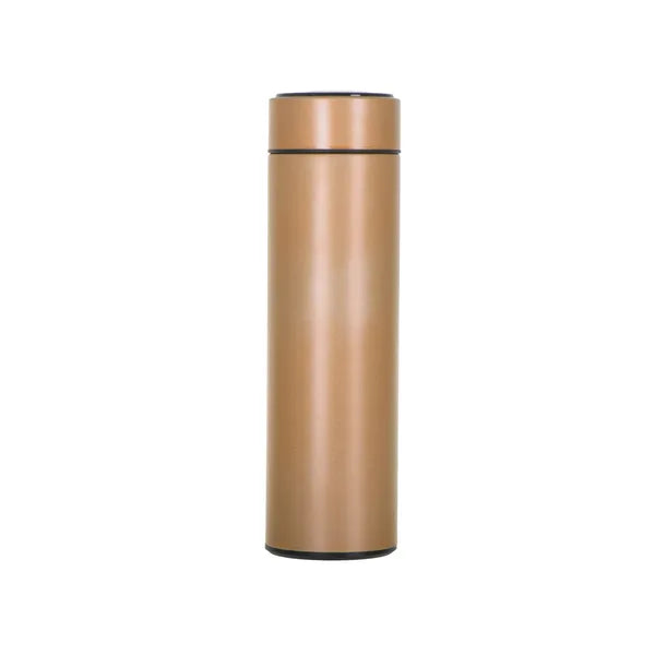 Arany LED hőmérős termoszbögre, 500 ml, rozsdamentes acél