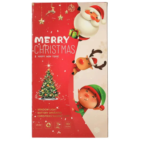 LED függeszthető ablakdísz Merry Christmas XXL 45 cm, elemes