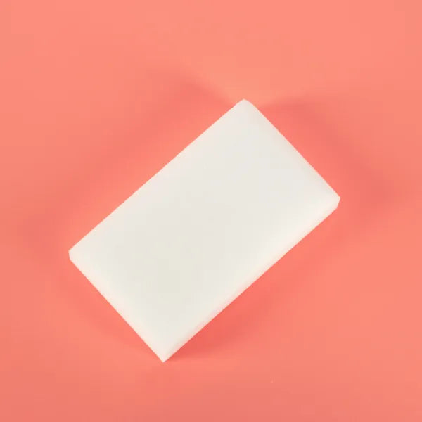 Melamin varázsszivacs folteltávolító, fehér, 10×6×2 cm