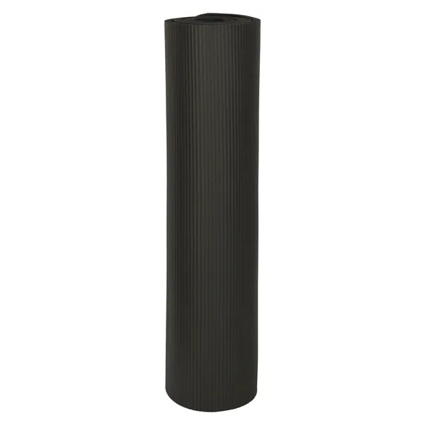 Fekete jógaszőnyeg 185×83 cm, 1,5 cm vastag, hordtáskával