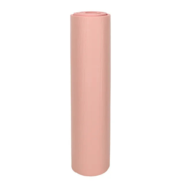 Rózsaszín vastag jógaszőnyeg 185×83 cm, 1,5 cm, hordtáskával