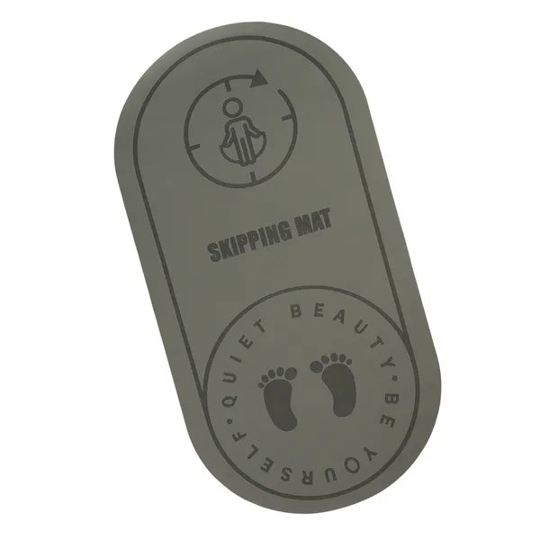 Szürke, csúszásgátlós, zajcsökkentő fitnesz- és jógamatrac 125×61,5×0,6 cm