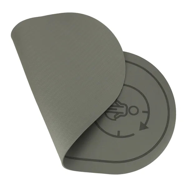 Szürke, csúszásgátlós, zajcsökkentő fitnesz- és jógamatrac 125×61,5×0,6 cm