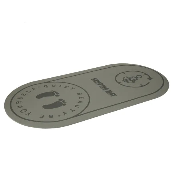 Szürke, csúszásgátlós, zajcsökkentő fitnesz- és jógamatrac 125×61,5×0,6 cm