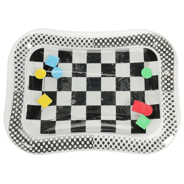Fekete-fehér kontrasztos vízzel tölthető szenzoros babamatrac XXL 65×50 cm