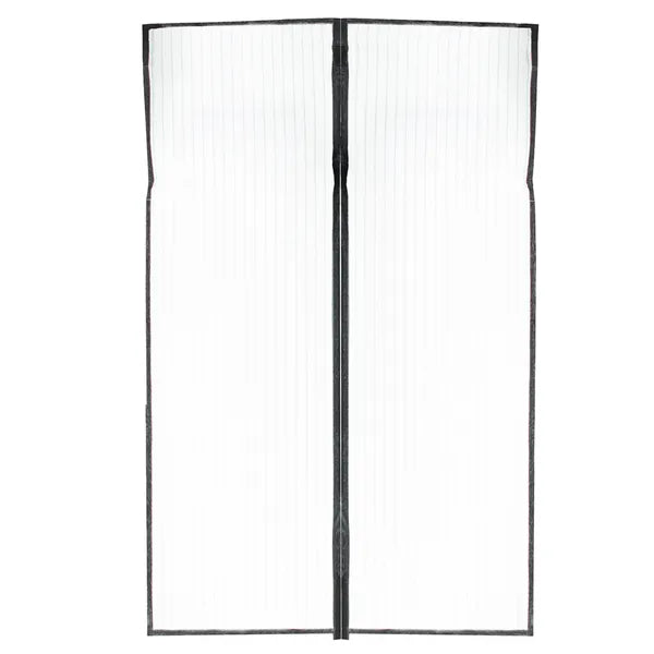 Magnetikus ajtó szúnyogháló, fekete, 110×220 cm, automatikus záródás