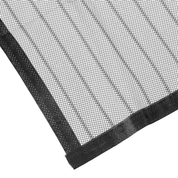 Magnetikus ajtó szúnyogháló, fekete, 110×220 cm, automatikus záródás