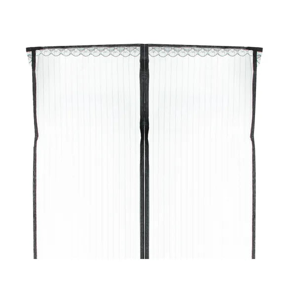 Mágneses ajtó rovarháló, fekete, 85×210 cm moszkitóháló