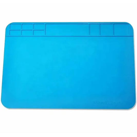 Antisztatikus szilikon szerelő alátét 30×20 cm, 500 °C hőálló, rekeszes