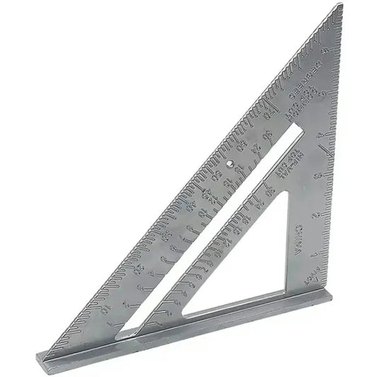 Alumínium asztalos derékszög 18,5×18,2×25,8 cm – 45°/90° jelölő vonalzó
