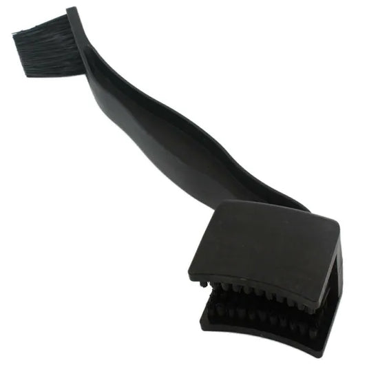 Kétoldalas lánctisztító kefe 27 cm, PP/nylon, fekete