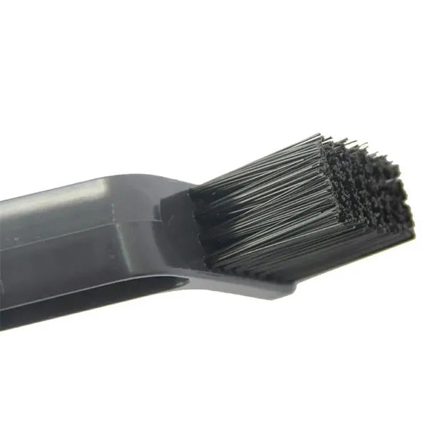Kétoldalas lánctisztító kefe 27 cm, PP/nylon, fekete