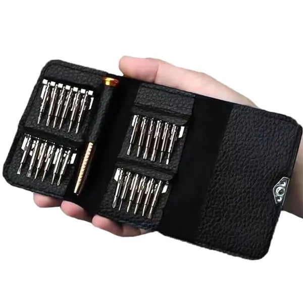 Torx precíziós csavarhúzó készlet 25 az 1-ben, mágneses, tok
