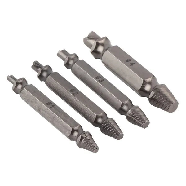 4 db csavarkiszedő készlet, 6–14 mm, szerszámacél