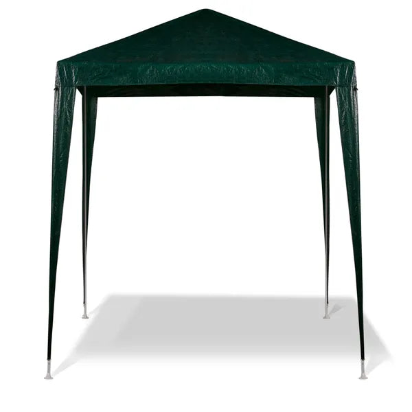 Zöld kerti pavilon sátor, 2×2 m, fém vázas rendezvénysátor