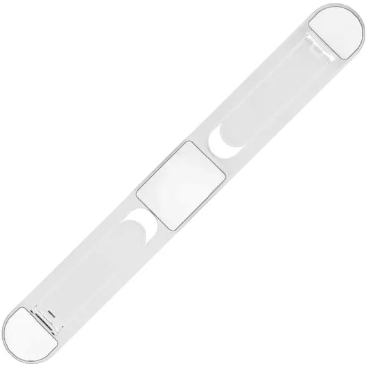 Összecsukható fehér műanyag laptopállvány, 2 szintes dőlésszög, 22 cm