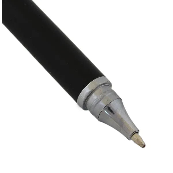 Fekete, kétvégű precíz kapacitív stylus és golyóstoll, fém ház