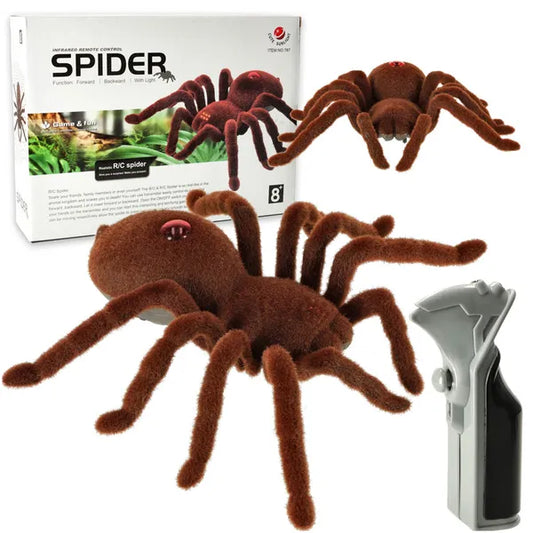 Távirányítós, világító szemű tarantula robotpók gyerekeknek, 17,5×20 cm