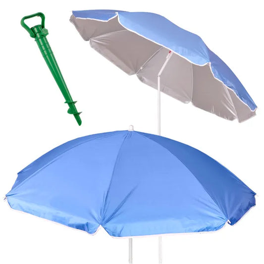 Kék UV szűrős összecsukható strand- és kerti napernyő, 150 cm