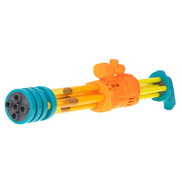 Vízipisztoly 56 cm, sárga, 4 tartályos pumpás hűsítő játék