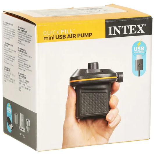 Elektromos USB-pumpa felfújható medencéhez, 2 fúvóka, 150 l/perc, Intex 66635