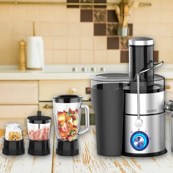 Royalty Line RL-PJ19003 4 az 1-ben 1000 W gyümölcscentrifuga, turmix