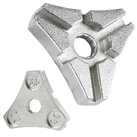 Háromszög küllőkulcs kerék centírozáshoz, 3 méret (3,2/3,3/3,5 mm)