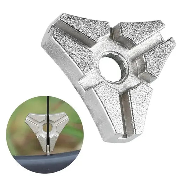 Háromszög küllőkulcs kerék centírozáshoz, 3 méret (3,2/3,3/3,5 mm)