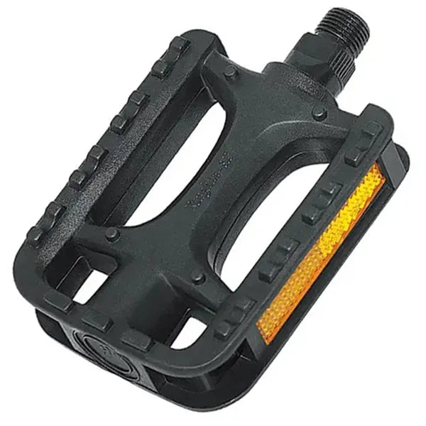 RW60 kerékpár pedál pár, 9/16'' menet, PVC, golyóscsapágy, fényvisszaverő