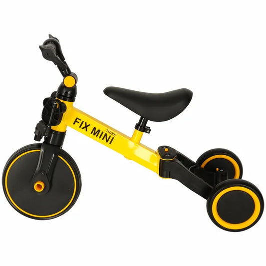 3 az 1-ben futóbicikli Trike Fix Mini, sárga, 18 hó-4 év, 30 kg