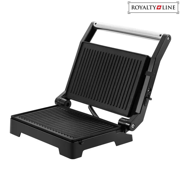 Elektromos panini és kontaktgrill, 1000 W, piros, 180°-ban nyitható