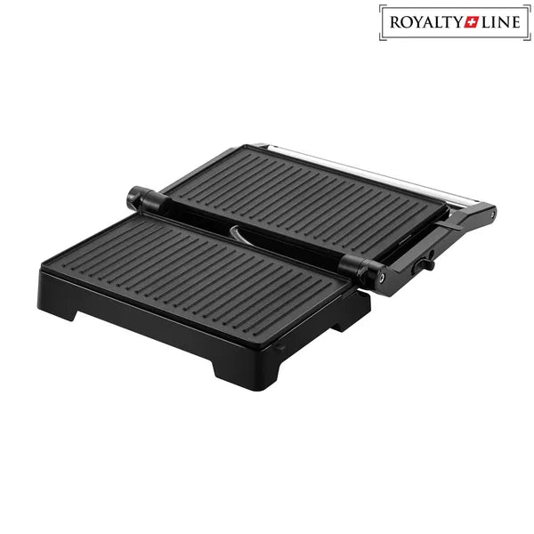 Elektromos panini és kontaktgrill, 1000 W, piros, 180°-ban nyitható
