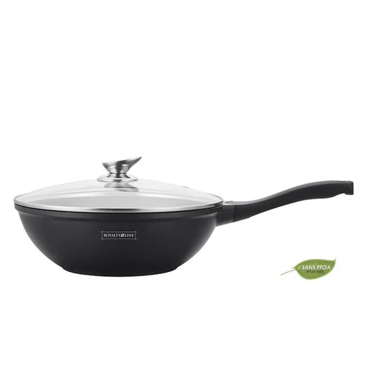 Márvány bevonatú tapadásmentes wok, 30 cm, indukciós kompatibilis