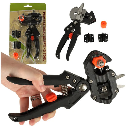 Univerzális oltó metszőolló 3 cserélhető pengével, ergonomikus, 20 cm
