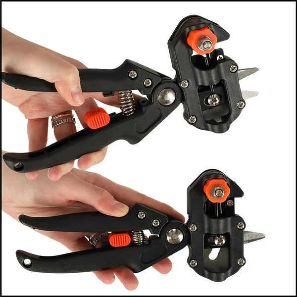 Univerzális oltó metszőolló 3 cserélhető pengével, ergonomikus, 20 cm
