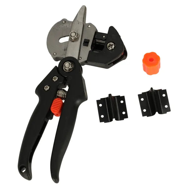 Univerzális oltó metszőolló 3 cserélhető pengével, ergonomikus, 20 cm