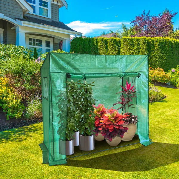 Megerősített paradicsom- és növény fóliasátor, 150×100×50 cm balkonra