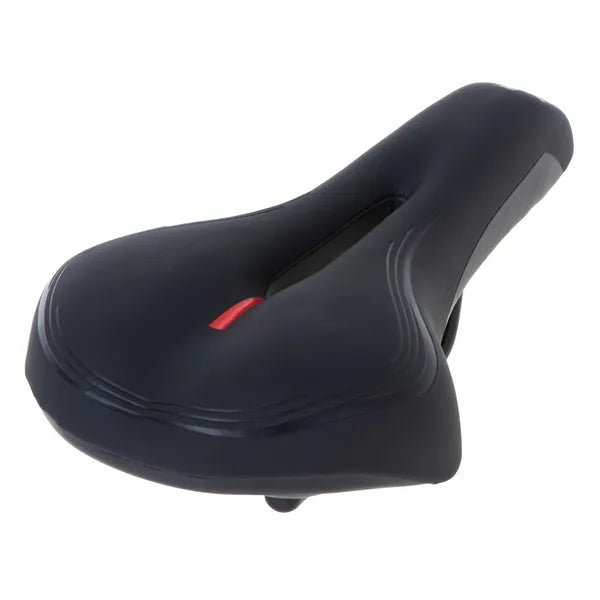 Keskeny sport kerékpár nyereg elasztikus habbal, fekete, 27×15,5 cm