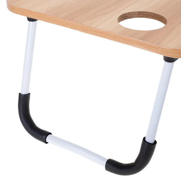 Összecsukható ágyasztal laptophoz USB panellel, MDF lap, 60×40 cm