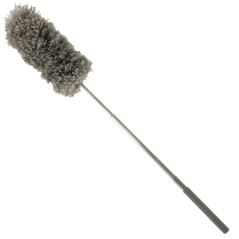 Teleszkópos Seprű Porszívó Ecset, Szürke Színben - 19 cm-től 83 cm-ig Kiterjeszthető