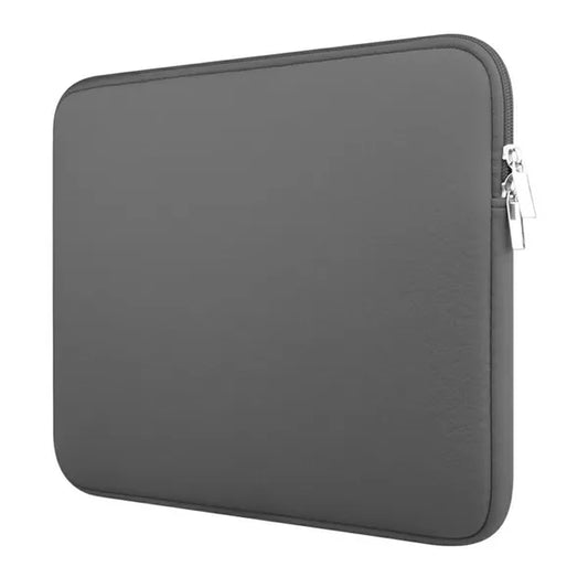 Szürke neopréntok 14–15,6'' laptophoz, párnázott, cipzáras