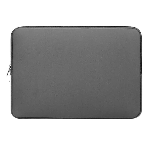 Szürke neopréntok 14–15,6'' laptophoz, párnázott, cipzáras
