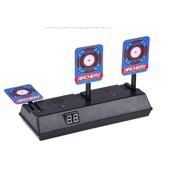 Elektronikus Nerf célpont 3 céllal, digitális számlálóval, fény- és hanghatással