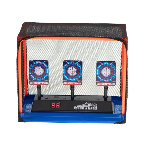 Elektronikus céltábla pontszámlálóval, hang- és fényhatások, 31×20×26 cm