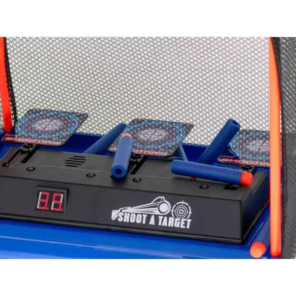 Elektronikus céltábla pontszámlálóval, hang- és fényhatások, 31×20×26 cm