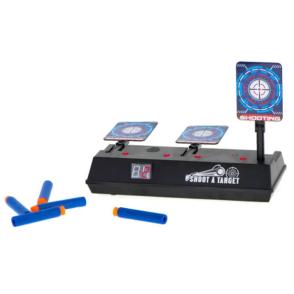 Elektronikus Nerf célpont 3 céllal, digitális számlálóval, fény- és hanghatással