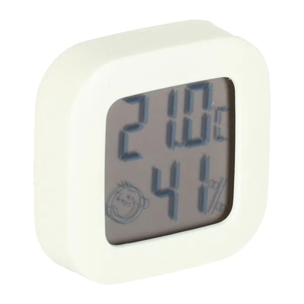 LCD digitális szobai hő- és páratartalom mérő, -50–70 °C, 10–90 % RH